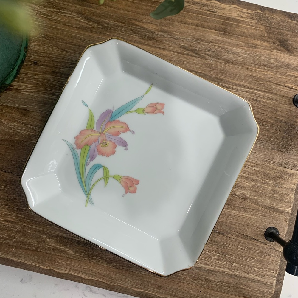 Orchid Mist by Otagiri Lotus Vintage Square Japan Plate | Replacement Plate